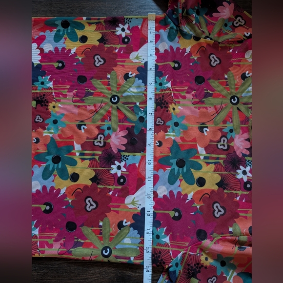 Forever 21 Womens Floral Mesh Top Festival M Rave Dopamine Long Sleeve Retro - Picture 9 of 11